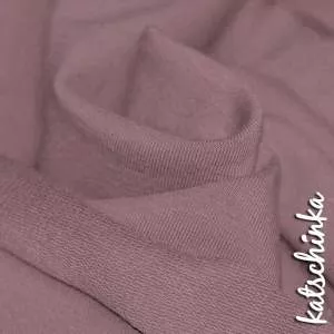 Sommersweat Stoff hellrosa nude als Meterware – elastischer French Terry Sweatstoff